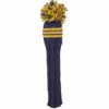 Navy and Yellow Knit Wool Fairway Golf Headcover - LAST CALL 10 Navy Yellow Fairway e1432323085483