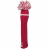 Pink and White Knit Wool Hybrid Golf Headcover - LAST CALL 2 Pink White hybrid e1432326355352