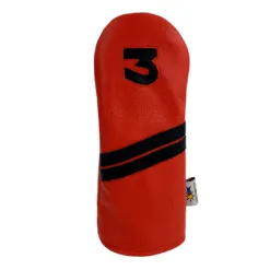 Red and Black Fairway Golf Headcover 3 or 5 - LAST CALL