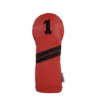 red and black leather driver