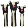 Skunk Knit Wool Headcovers 10 Skunk knit headcover set