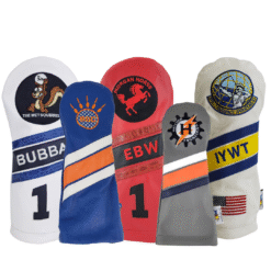 Custom Leather Headcover - 3 Stripes