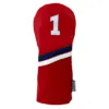 DuraLeather Headcovers - Driver - LAST CALL! 15 Red blue and white dura driver