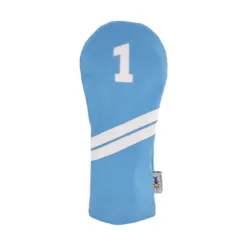 Light Blue and White DuraLeather Driver Headcover - LAST CALL!