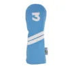 Light Blue and White DuraLeather Fairway Headcover - LAST CALL! 4 light blue and white fairway 3