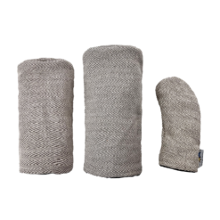 Camel Tan Chevron Tweed Hand-Woven Barrel Headcovers- LAST CALL!