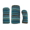 peacock woven fabric barrel headcovers