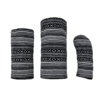 Salt and Pepper Hand-Woven Barrel (Driver,Fairway,Hybrid, or Set) 9 salt and pepper woven barrel headcovers