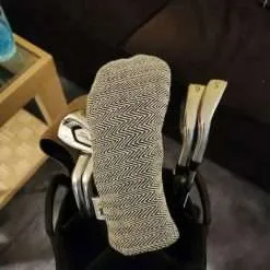 Black Chevron Tweed Hand-Woven Barrel (Driver,Fairway,Hybrid, or Set) - Image 6