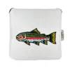 Rainbow Trout Hand Embroidered Mallet Putter Cover 18 Trout mallet 2