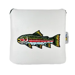 Rainbow Trout Hand Embroidered Mallet Putter Cover