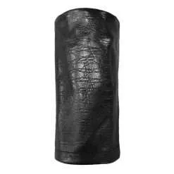 Black Croc Leather Barrel Driver