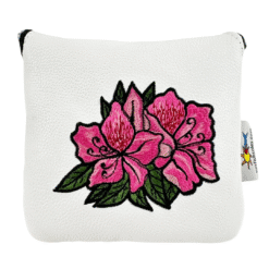 hand embroidered azalea mallet putter cover