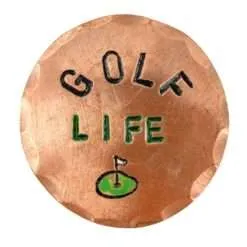 Golf Life Hand Stamped Ball Marker