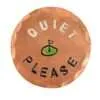 Quiet Please Hand Stamped Ball Marker 3 10
