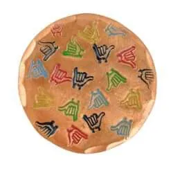 Hang Loose Hand Stamped Ball Marker