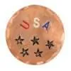 USA Hand Stamped Ball Marker 3 6