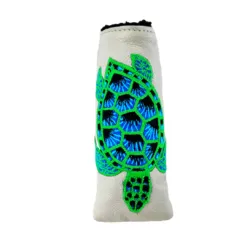 Alternative view of Turtle Hand Embroidered Blade Putter Cover With Magnetic Closure- LAST CALL!