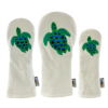 Hand Embroidered Sea Turtle Headcover (DR, FW, HYB or SET) 15 hand embroidered sea turtle headcovers