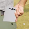 white scorecard back pocket with name