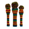Candy Stripe Knit Wool Golf Club Headcovers- LAST CALL! 13 candy stripe knit wool headcovers