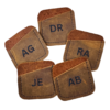 Custom Leather Ball Marker Coin Slip Holder – With Your Initials