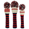 Navy Red and White Multi Stripe Knit Wool Headcovers (Driver, Fairway, Hybrid, or Set) 9 Untitled design9