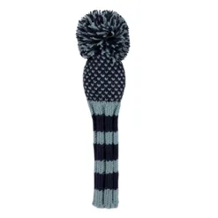 Navy and Light Blue Chevron Knit Wool Headcovers- LAST CALL! 6 Navy and Light Blue Chevron Knit Wool Headcovers- LAST CALL! - Image 3