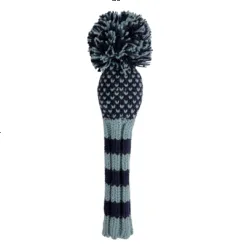 Navy and Light Blue Chevron Knit Wool Headcovers- LAST CALL! 7 Navy and Light Blue Chevron Knit Wool Headcovers- LAST CALL! - Image 4