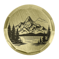 Alternative view of Mountain Embossed Ball Marker