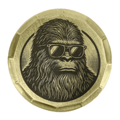 Alternative view of Sasquatch Embossed Ball Marker