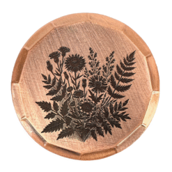 wild flower embossed ball marker