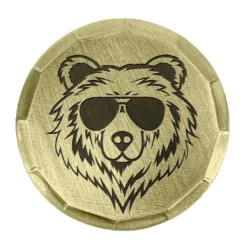 Alternative view of Bear Embossed Ball Marker
