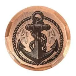 Anchor Embossed Ball Marker