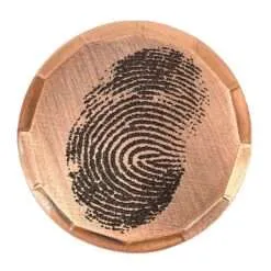 finger print embossed ball marker