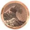 The Great Wave Embossed Ball Marker 11 great wave copper