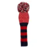 Red and Navy Chevron Knit Wool Headcovers- LAST CALL 12 navy red chevron driver