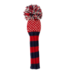 Red and Navy Chevron Knit Wool Headcovers- LAST CALL 6 Red and Navy Chevron Knit Wool Headcovers- LAST CALL - Image 3