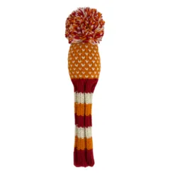 Orange, Red, White Chevron Knit Wool Headcovers - LAST CALL 10 Orange, Red, White Chevron Knit Wool Headcovers - LAST CALL - Image 5