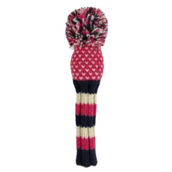 Pink, Navy, White Chevron Knit Wool Headcovers- LAST CALL! 8 Pink, Navy, White Chevron Knit Wool Headcovers- LAST CALL! - Image 4