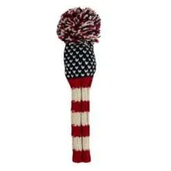 Red, White, Blue Chevron Knit Wool Headcovers (Driver, Fairway, Hybrid, or Set) 8 Red, White, Blue Chevron Knit Wool Headcovers (Driver, Fairway, Hybrid, or Set) - Image 4