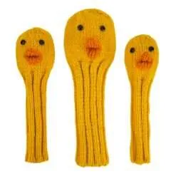 Knit Animal Headcover Sets (Driver, Fairway, and Hybrid) 50 Rubber Duck Knit headcover set