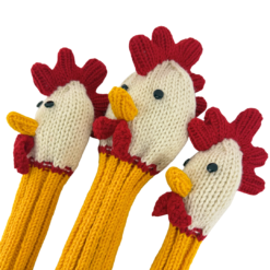 Alternative view of Rooster Knit Wool Headcovers