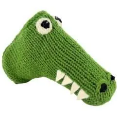 Alternative view of Alligator Knitted Blade Putter Cover With Magnetic Closure