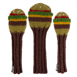 Cheeseburger knit headcovers