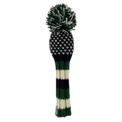 Navy, Green and White Chevron Knit Headcovers (Driver, Fairway, Hybrid, or Set) 8 Navy, Green and White Chevron Knit Headcovers (Driver, Fairway, Hybrid, or Set) - Image 4