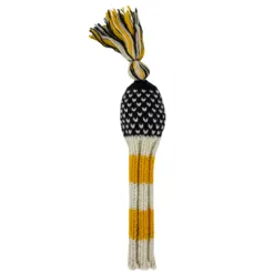 Navy, Yellow and White Chevron Knit Headcovers (Driver, Fairway, Hybrid, or Set) 9 Navy, Yellow and White Chevron Knit Headcovers (Driver, Fairway, Hybrid, or Set) - Image 5