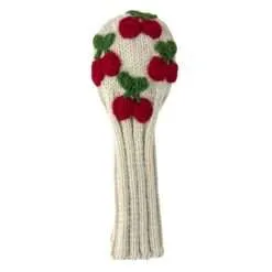 Alternative view of Cherry Knit Headcovers (Driver, Fairway, Hybrid, or Set)