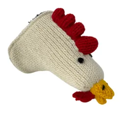 Alternative view of Rooster Knitted Blade Putter Cover With Magnetic Closure