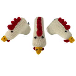 Rooster Knitted Blade Putter Cover With Magnetic Closure 6 Rooster Knitted Blade Putter Cover With Magnetic Closure - Image 3